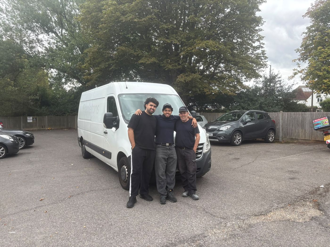 The SouzaDispatch team in front of their van